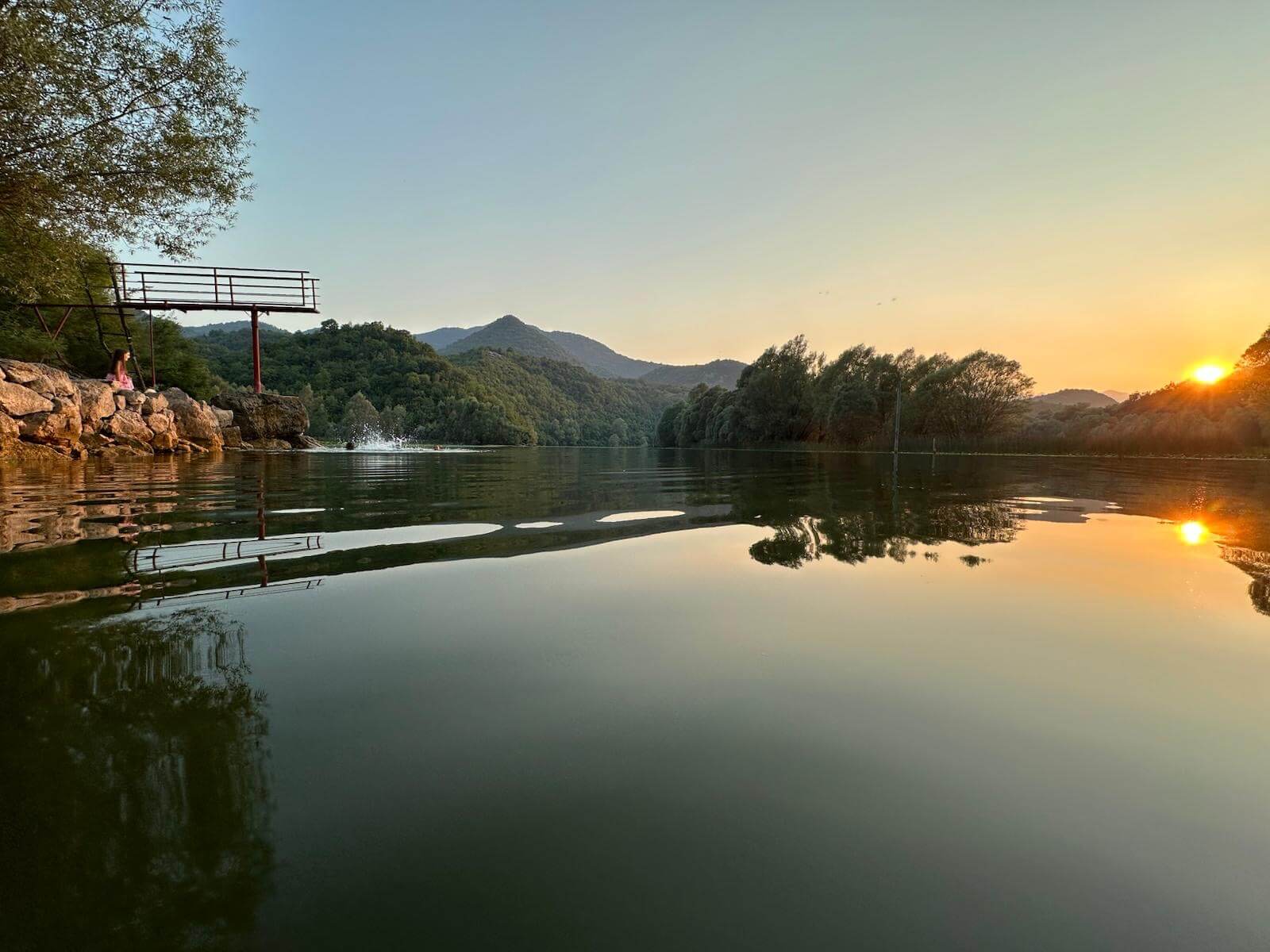 Lake Skadar at sunset, Montenegro